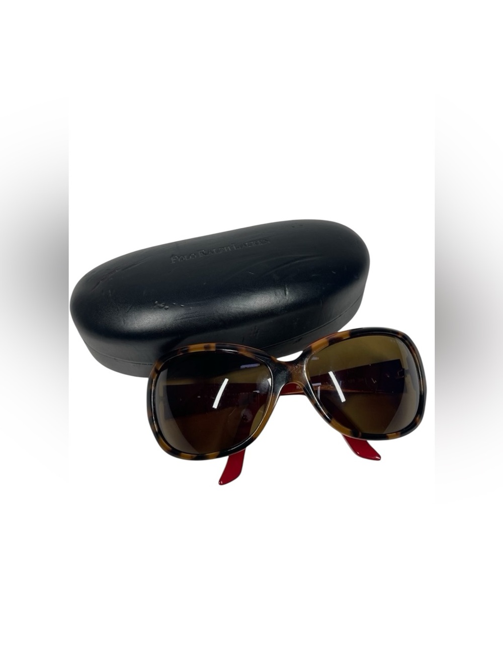Ralph by Ralph Lauren Tortoise Sunglasses Red Frame 60 15 120 RA5005 Rectangle